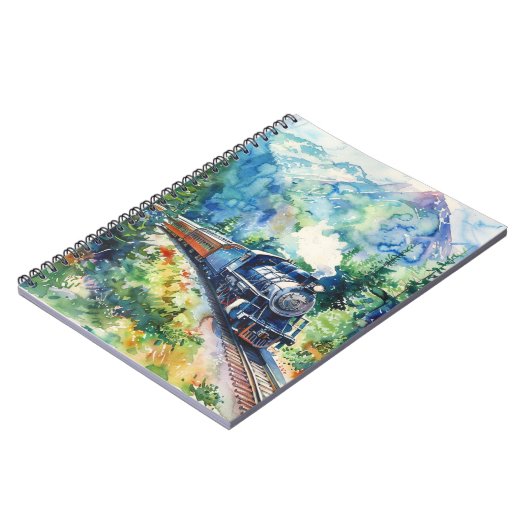 Carnet Scenic Landscape with Train (Côté gauche)