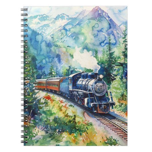 Carnet Scenic Landscape with Train (Devant)