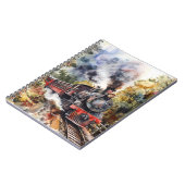 Carnet Scenic Landscape with Train (Côté gauche)