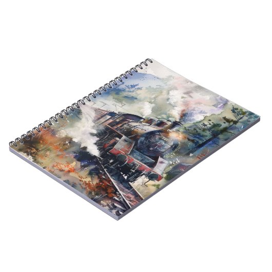 Carnet Scenic Landscape with Train (Côté gauche)