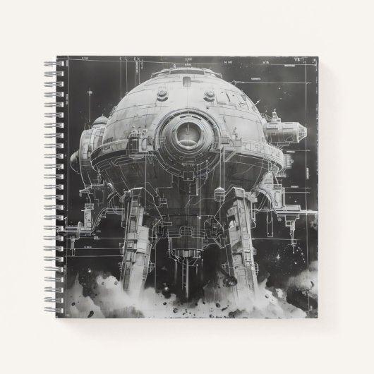 Carnet Schéma directeur monochromatique de la science-fic (Devant)