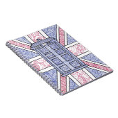 Carnet Schéma illustré par main BRITANNIQUE Union Jack de (Côté Droit)