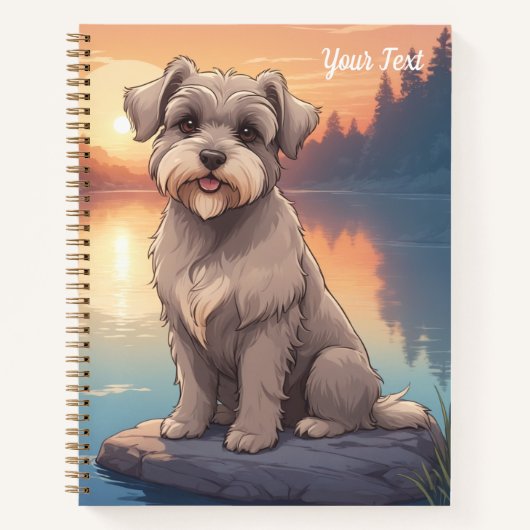 Carnet Schnauzer au bord du lac (Devant)