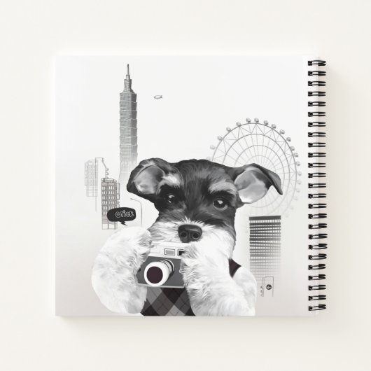Carnet Schnauzer avec caméra (Dos)