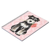 Carnet Schnauzer de rose de Valentine mini (Côté gauche)