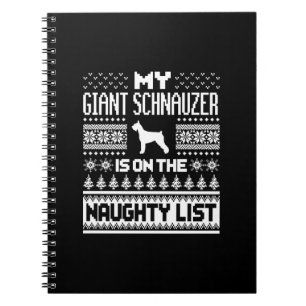 Carnet schnauzer géant sur la liste coquine chien hideux