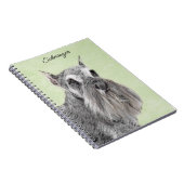 Carnet Schnauzer (Giant, Standard) Peinture - Chien Art (Côté Droit)