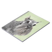 Carnet Schnauzer (Giant, Standard) Peinture - Chien Art (Côté gauche)