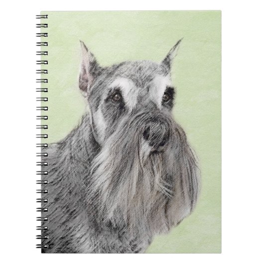 Carnet Schnauzer (Giant, Standard) Peinture - Chien Art (Devant)