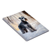 Carnet Schnauzer Laisser neiger Noël (Côté Droit)