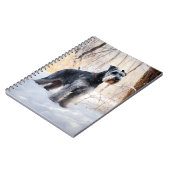 Carnet Schnauzer Laisser neiger Noël (Côté gauche)