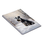 Carnet Schnauzer Miniature Laisser neiger Noël (Côté Droit)