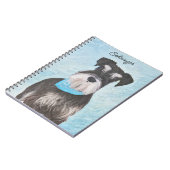 Carnet Schnauzer (Miniature) Peinture - Chien original mi (Côté gauche)