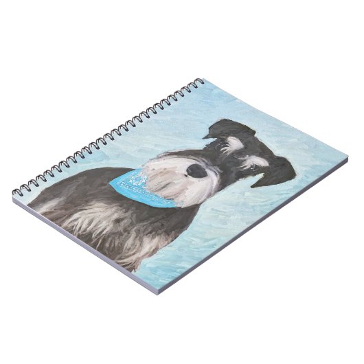 Carnet Schnauzer (Miniature) Peinture - Joli chien origin (Côté gauche)