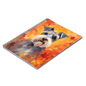 Carnet Schnauzer miniature Thanksgiving d'automne (Côté gauche)