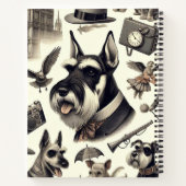 Carnet Schnauzer vintage sans joint (Dos)