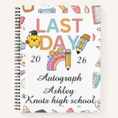 Carnet School leaver personalized autographs  (Devant)