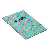 Carnet School Supplies Spiral Notebook, Samantha Name  (Côté Droit)