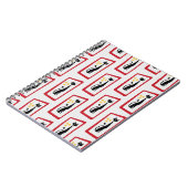 Carnet Schrödinger's Cat Mid Century Rouge moderne (Côté gauche)
