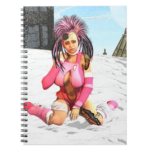 Carnet Sci Fi Femme Cyborg (Devant)