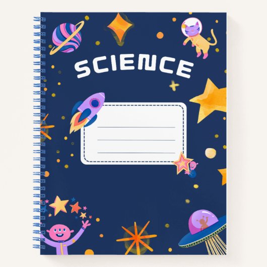Carnet Science bleu 🧪 💜 (Devant)