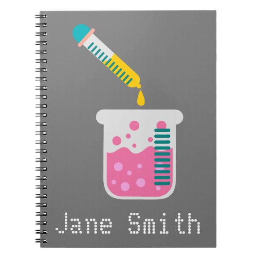 Carnet Science chimie équipement scientifique mignon (Devant)