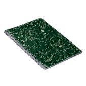 Carnet Science, chimie, motif de laboratoire vintage (Côté Droit)