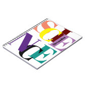 Carnet "SCIENCE" coloré personnalisé (Côté gauche)