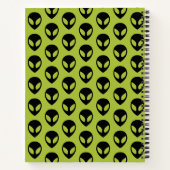 Carnet Science-fiction Alien spatiale Extraterrestre (Dos)