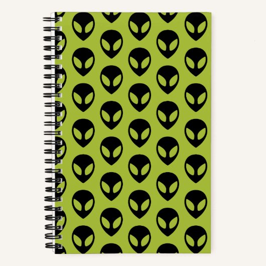 Carnet Science-fiction Alien spatiale Extraterrestre (Recto)