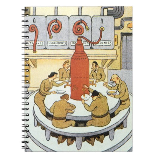 Carnet Science-fiction vintage, les scientifiques de labo (Devant)
