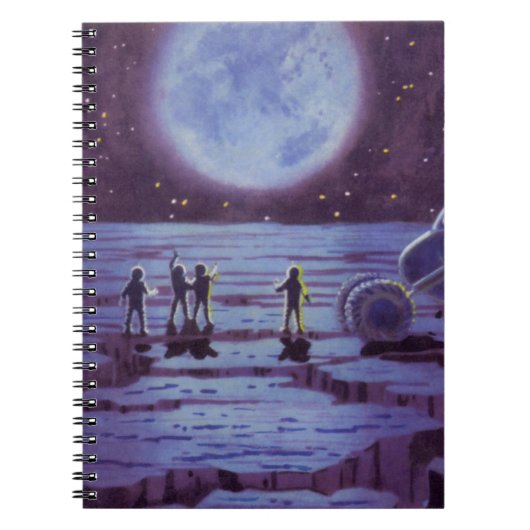 Carnet Science-fiction vintage Rover terrestre Alien sur (Devant)