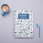 Carnet Sciences illustratives bleues et blanches<br><div class="desc">Le "Carnet de la science illustrative bleue et blanche" est un carnet personnalisé conçu pour les passionnés de science. Il est décoré dans des tons bleu et blanc avec des éléments illustratifs qui évoquent un sentiment de curiosité et d'exploration. Le carnet est parfait pour noter des observations scientifiques, enregistrer des...</div>