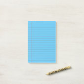 carnet scolaire bleu-lin Papier post-it N (Sur un bureau)