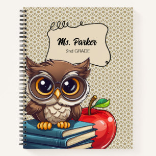 Carnet scolaire de la Chouette du livre d'enseigna