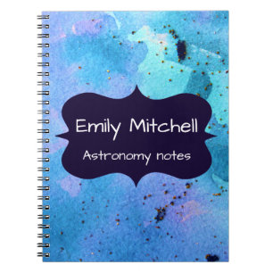 Carnet scolaire Galaxy personnalisé