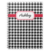 Carnet scolaire Houndstooth Journal personnalisé (Devant)