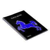 Carnet scolaire personnalisé Blue Horse (Côté Droit)