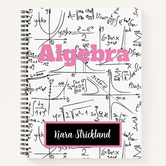 Carnet scolaire personnalisé pour mathématiques ou (Devant)