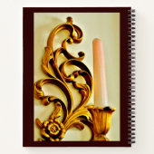 Carnet Sconce aux bougies d'or (Dos)