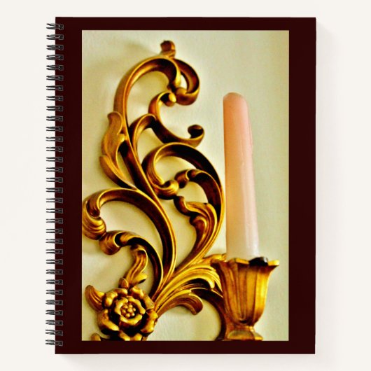 Carnet Sconce aux bougies d'or (Devant)