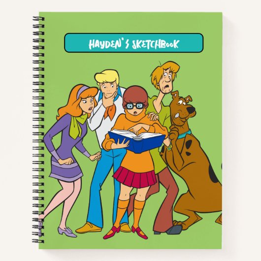 Carnet Scooby-Doo et le dessin d'investigation de la band (Devant)