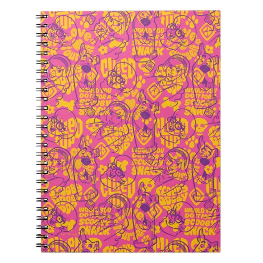Carnet Scooby-Doo | Funky Flower Pattern (Devant)