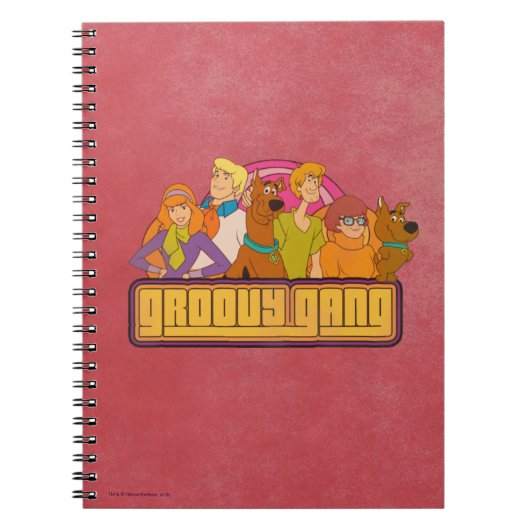 Carnet Scooby-Doo | Graphique de dessin rétro "Gang Super (Devant)