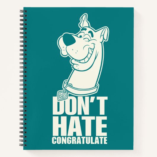 Carnet Scooby-Doo "Ne pas haïr, Féliciter" Graphique (Devant)