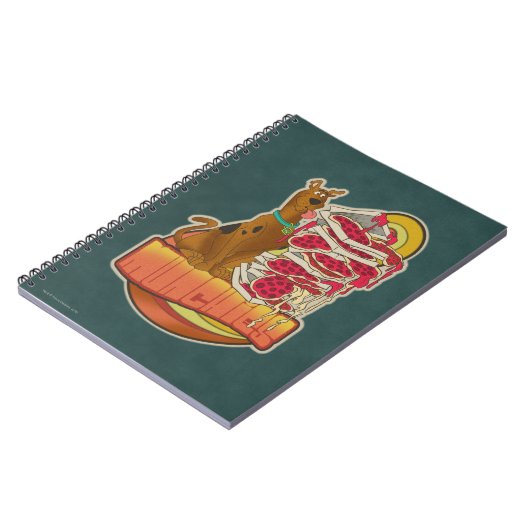 Carnet Scooby-Doo | Pile de Pizza "Munchies" Graphique (Côté gauche)