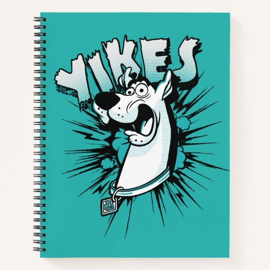 Carnet Scooby-Doo "Yikes !" Graphique demi-ton (Devant)