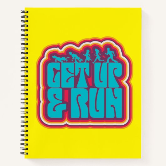 Carnet Scooby et le graphique "Get Up & Run" (Devant)