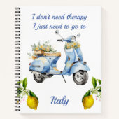 Carnet Scooter vintage Italie Lemons (Devant)