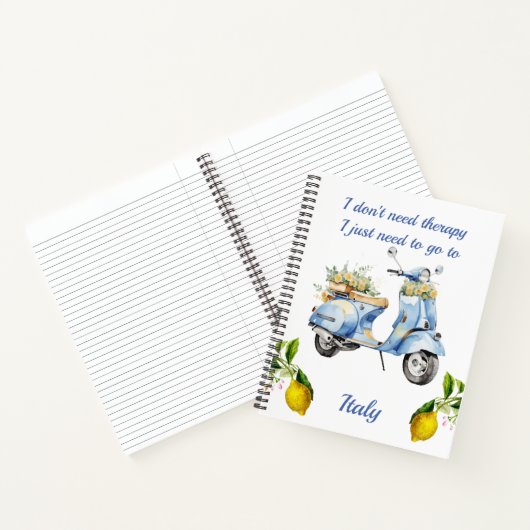 Carnet Scooter vintage Italie Lemons (Intérieur)